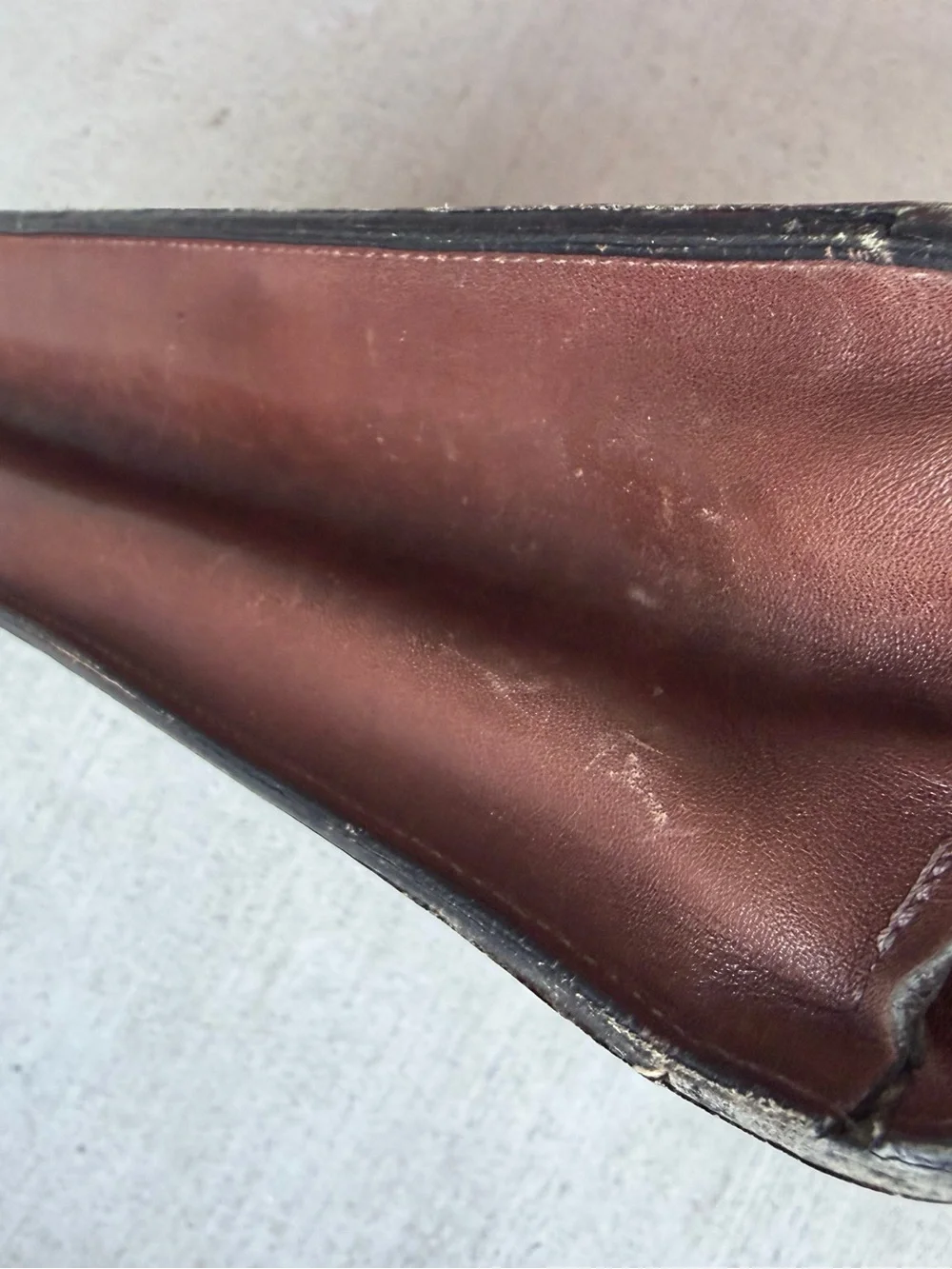 Vintage 1970s–1980s Brown Leather Portfolio Briefcase Document Case C&C Zipper